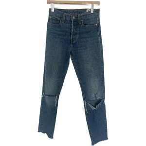 Levi's Dark and Light Two-Tone High-Rise Jeans